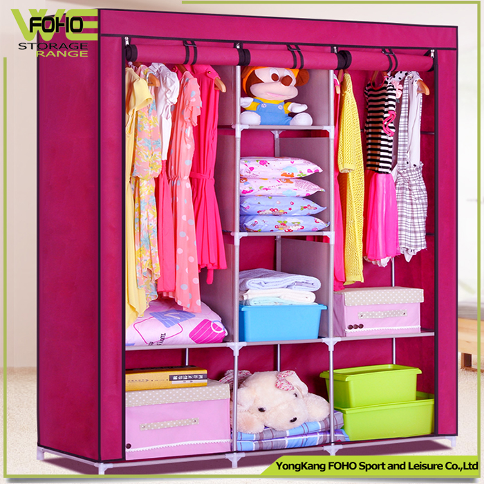 3 COLUMN WARDROBE (PINK)