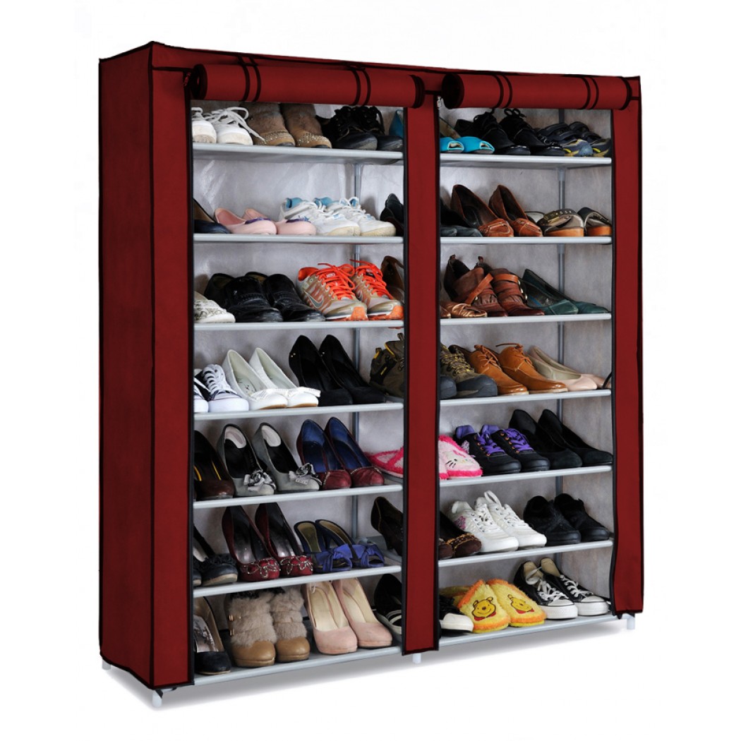 36 PAIRS SHOE RACK (RED WINE)