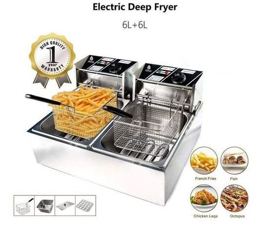 6L+ 6L Commercial Double Deep Fryer