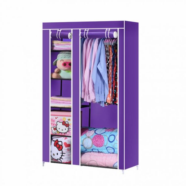 2 Column Wardrobe(Purple)