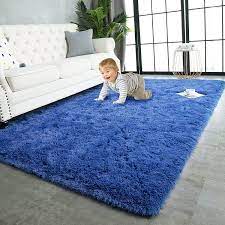 Fluffy Carpets (5x8-Royal Blue)