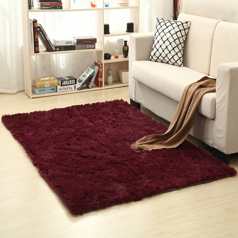 Fluffy Carpets (5x8-Wine Red)